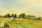 Gustaf Rydberg Rocky hill oil painting